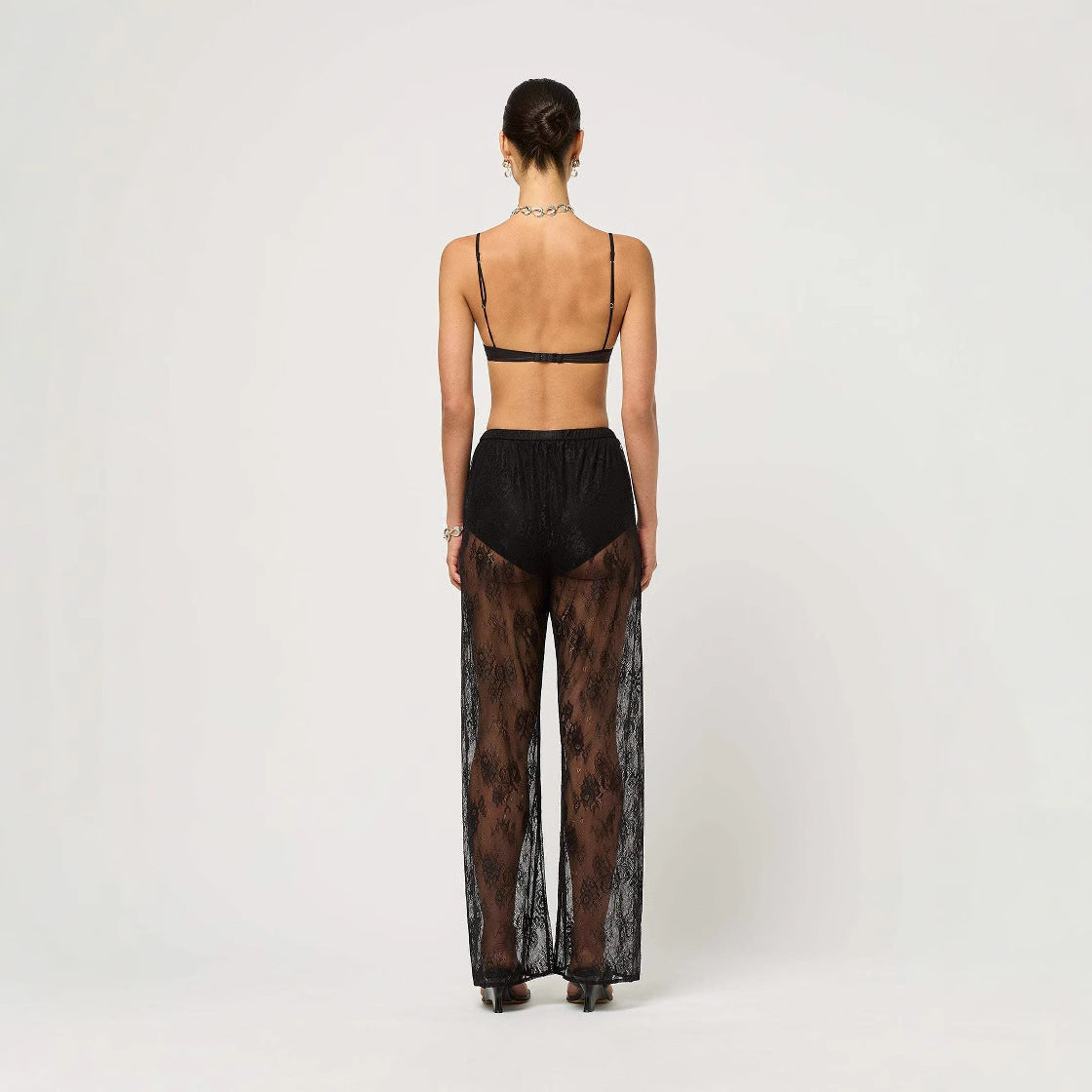 Mesh Horn Trousers Women's
