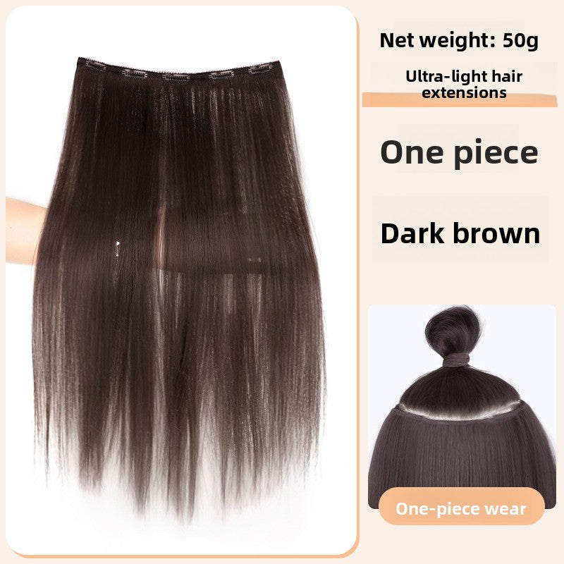 Invisible Synthetic Hair Extension Piece