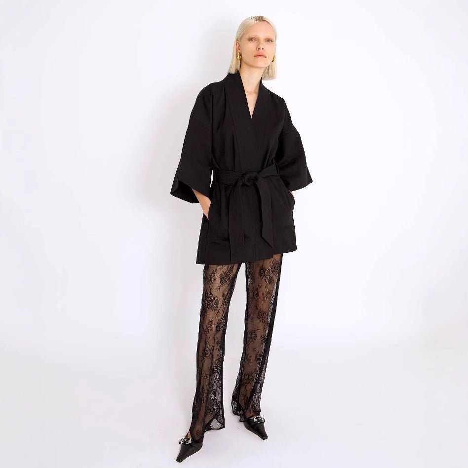 Mesh Horn Trousers Women's