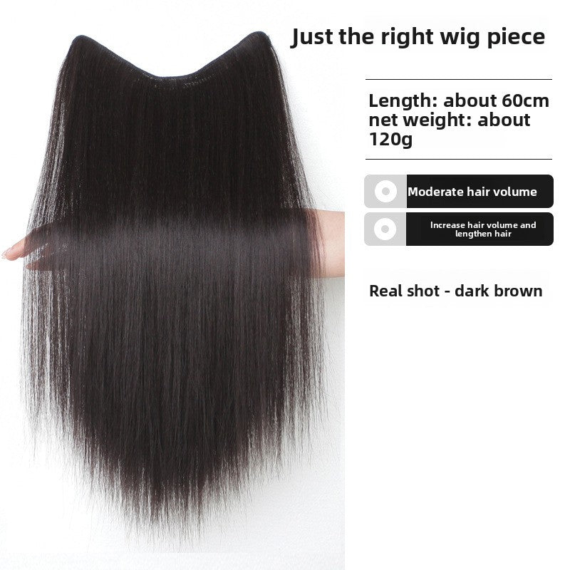 Invisible Synthetic Hair Extension Piece