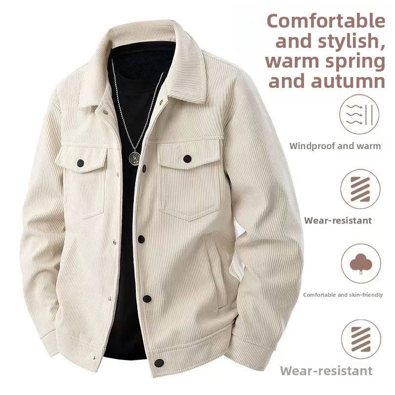 Japanese-style button-down work jacket