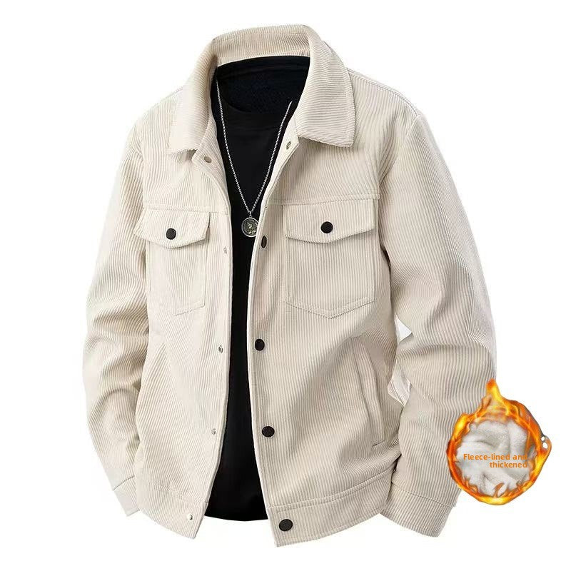 Japanese-style button-down work jacket