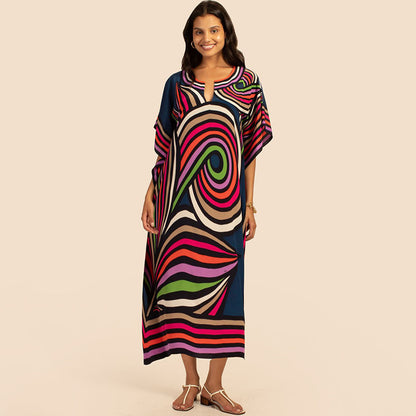 Beach blouses, long robes, vacation dresses and long skirts