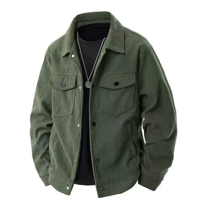 Japanese-style button-down work jacket