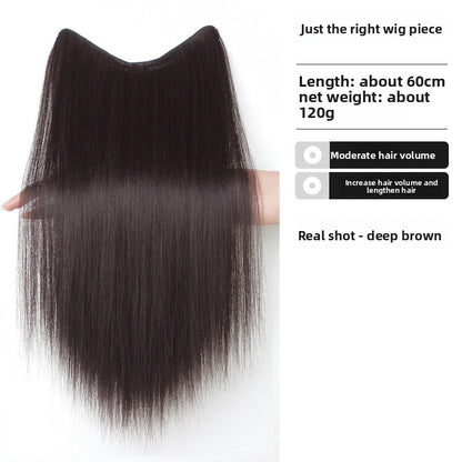 Invisible Synthetic Hair Extension Piece