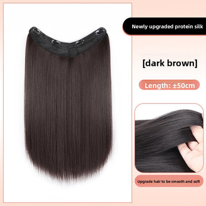 Invisible Synthetic Hair Extension Piece