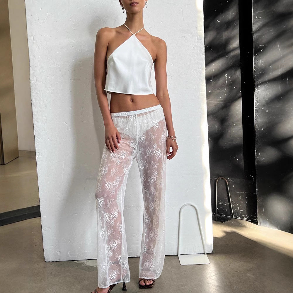 Mesh Horn Trousers Women's