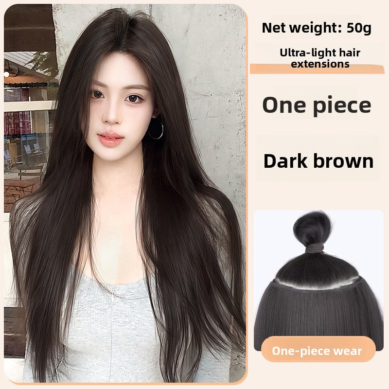 Invisible Synthetic Hair Extension Piece
