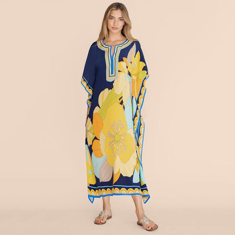Beach blouses, long robes, vacation dresses and long skirts