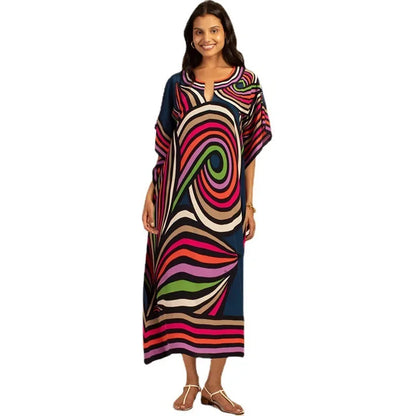 Beach blouses, long robes, vacation dresses and long skirts
