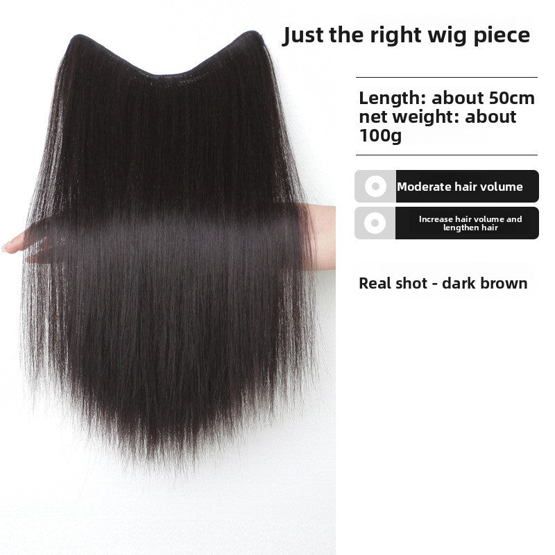 Invisible Synthetic Hair Extension Piece
